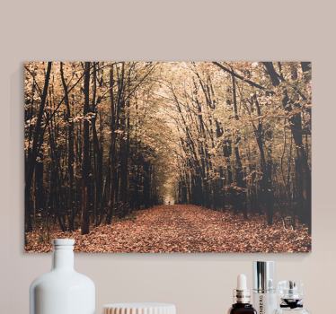 Landscape canvas autumn pathway scene - TenStickers