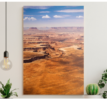 Landscape canvas desert canyon view - TenStickers