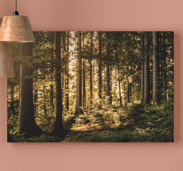 Landscape canvas luminous forest scenery - TenStickers
