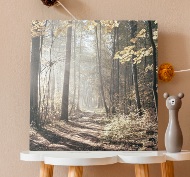 Landscape canvas misty pathway - TenStickers