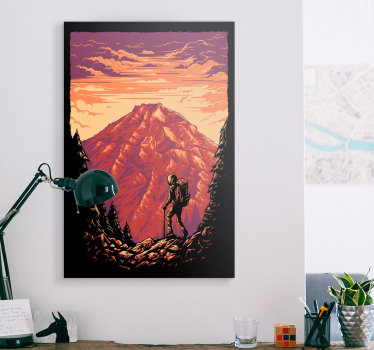 Landscape canvas mountain trekking experience - TenStickers