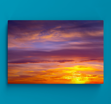 Landscape canvas of majestic sunset scene - TenStickers