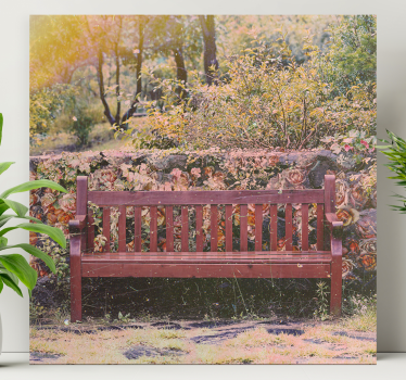 Landscape canvas serene garden scene - TenStickers