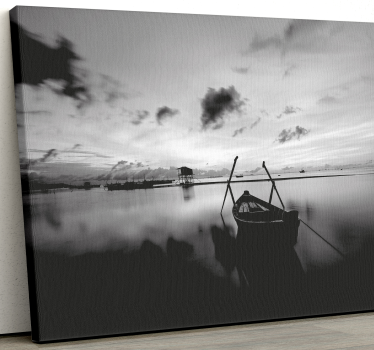 Landscape canvas serene waterfront scene - TenStickers
