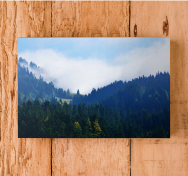 Majestic forest peaks landscape canvas - TenStickers