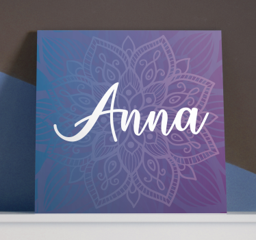 Personalised Mandala print wall art - TenStickers