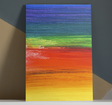 Rainbow splash color canvas art - TenStickers
