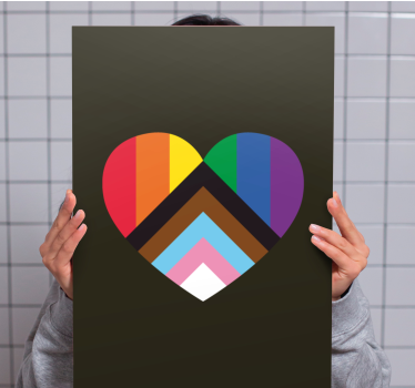 Retro canvas heart shaped layers - TenStickers