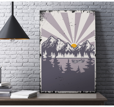 Retro landscape vintage wall prints - TenStickers