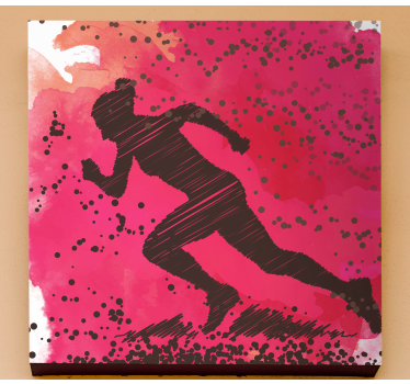 Splash run  canvas art - TenStickers