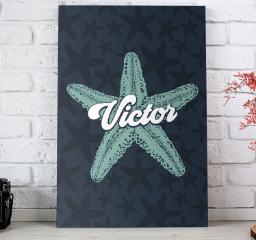 Starfish bluetones customisable canvas prints - TenStickers