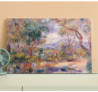 Sunny garden path landscape canvas - TenStickers