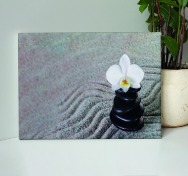 Zen stones living room canvas print - TenStickers