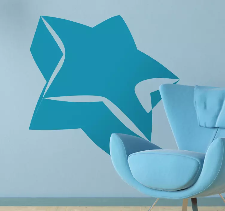 3D Star Sticker - TenStickers