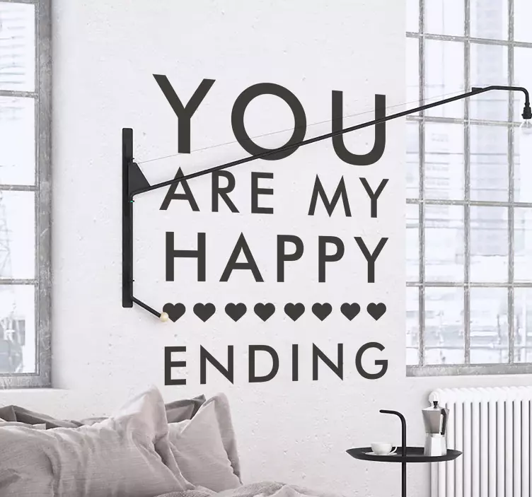 My Happy Ending Wall Sticker - TenStickers
