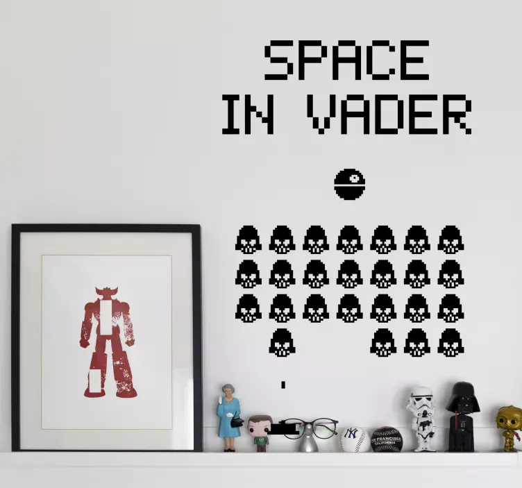 Space In Vaders Wall Sticker - TenStickers
