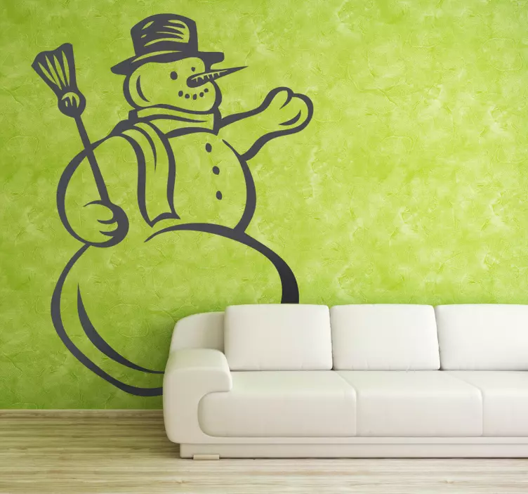 Snowman Sticker - TenStickers