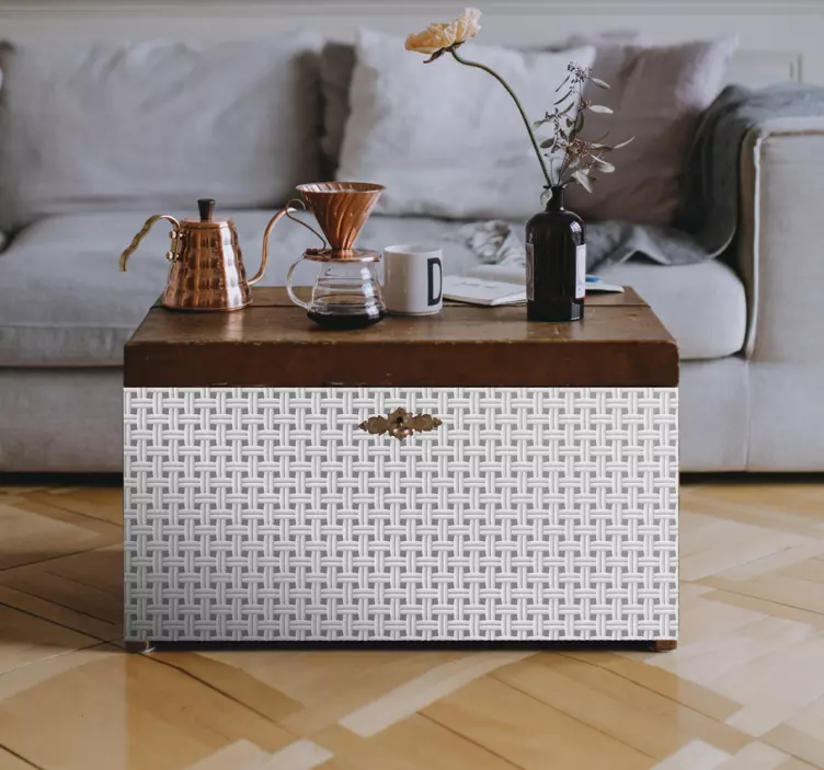 Woven texture pattern furniture sticker - TenStickers