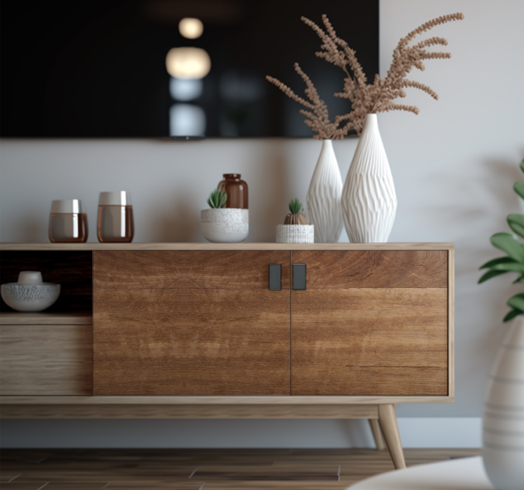 Brown Wood Texture furniture decal  - TenStickers