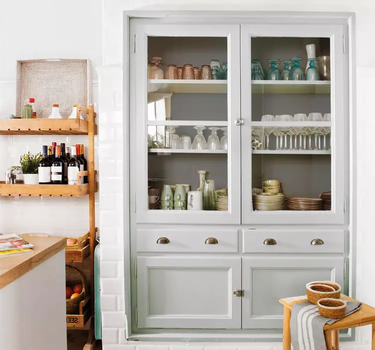 Grey furniture vinyl decal   - TenStickers