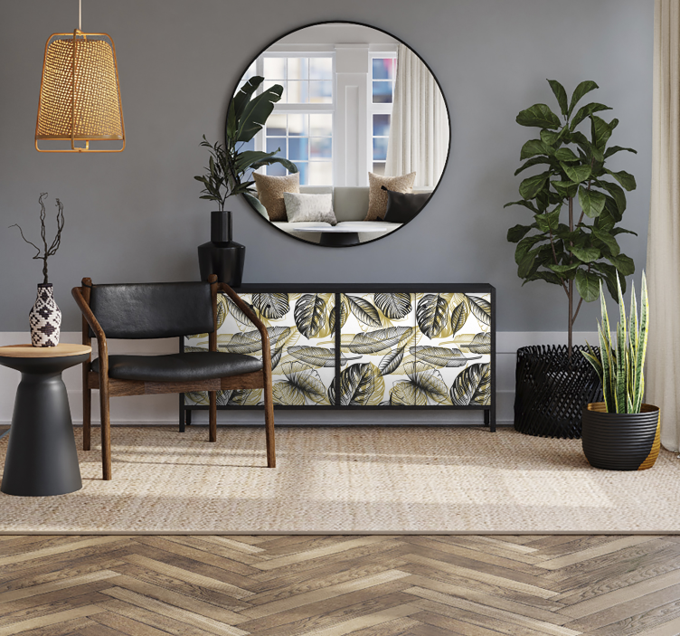 Elegant Tropical Plants furniture decal  - TenStickers