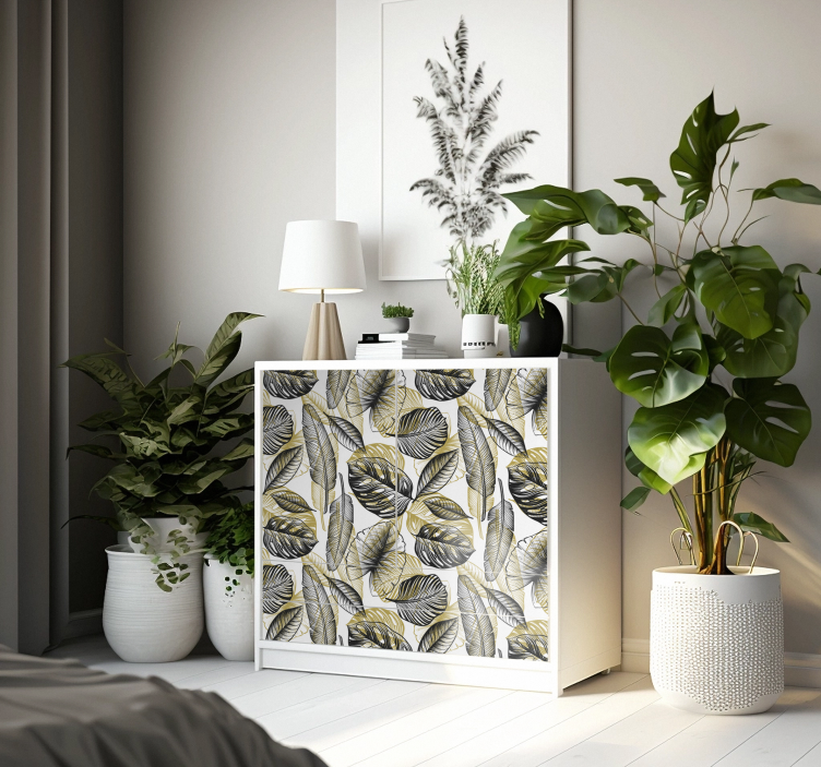 Elegant Tropical Plants furniture decal  - TenStickers