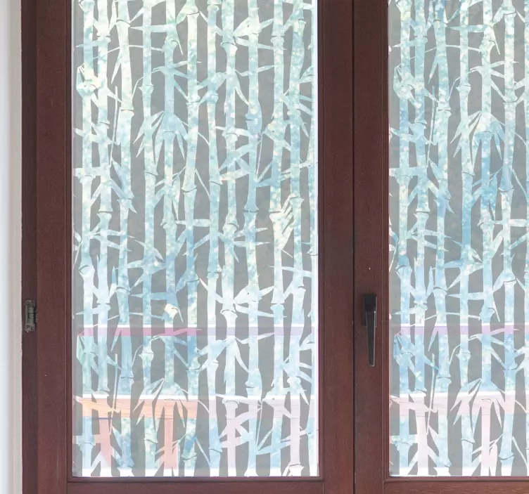Translucent Bamboo window sticker - TenStickers