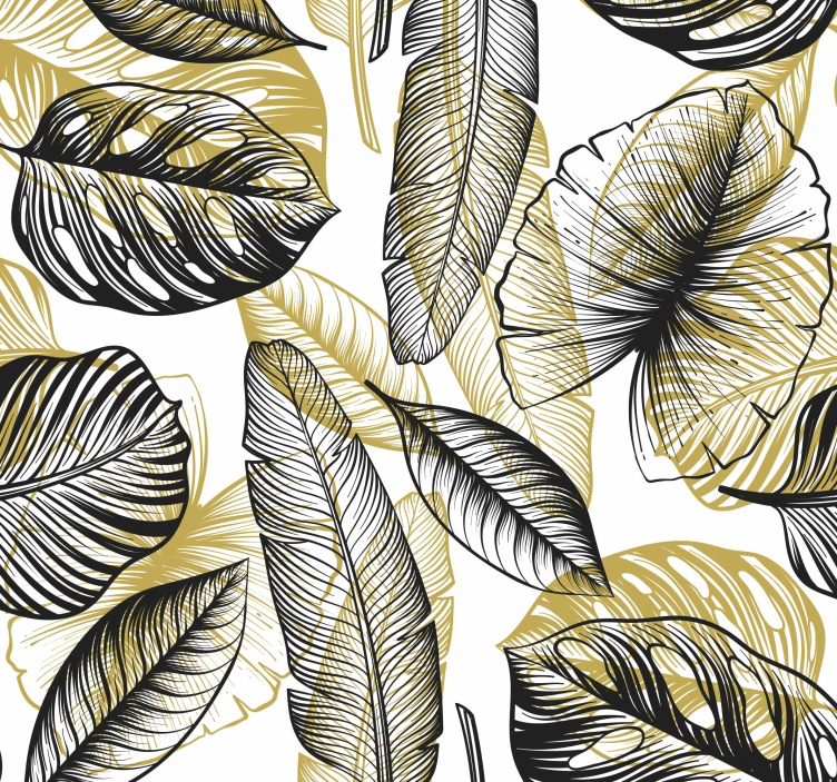 Elegant Tropical Plants furniture decal  - TenStickers