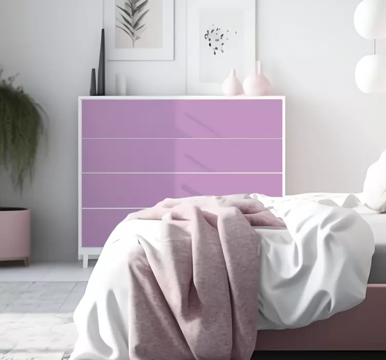  Flat matt Pink furniture decal   - TenStickers