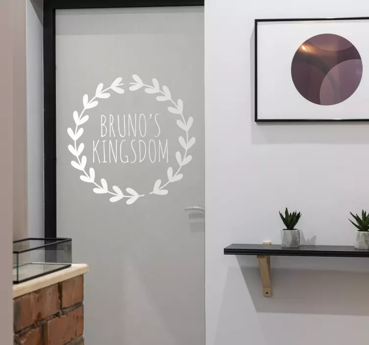 Personalised Room Kids Sticker - TenStickers