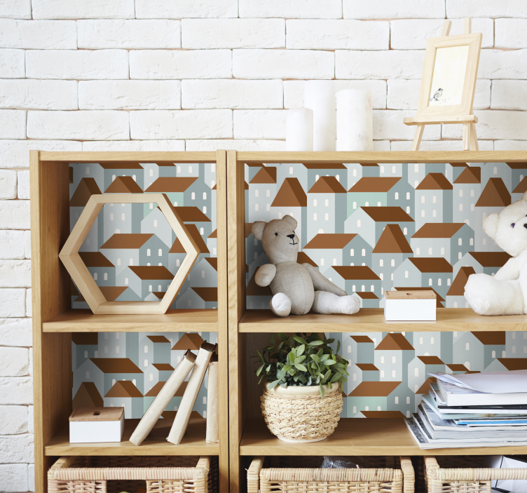 village illustration furniture decal  3600 - TenStickers