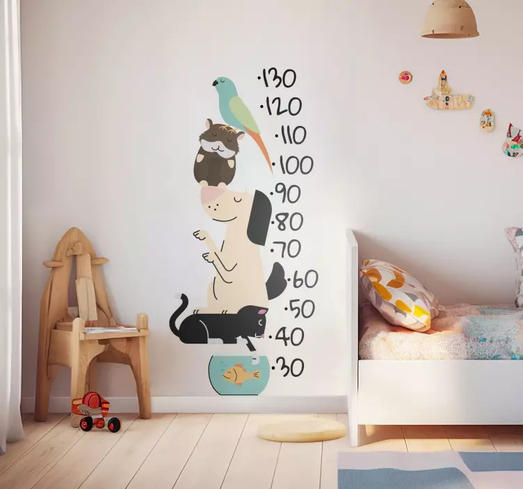 Pets height measurer wall stickers  - TenStickers
