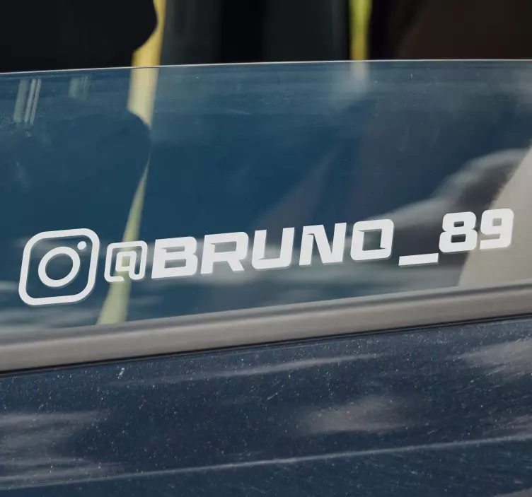 Racing instagram car sticker - TenStickers