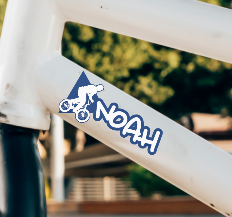 BMX Peronalised name bike sticker - TenStickers