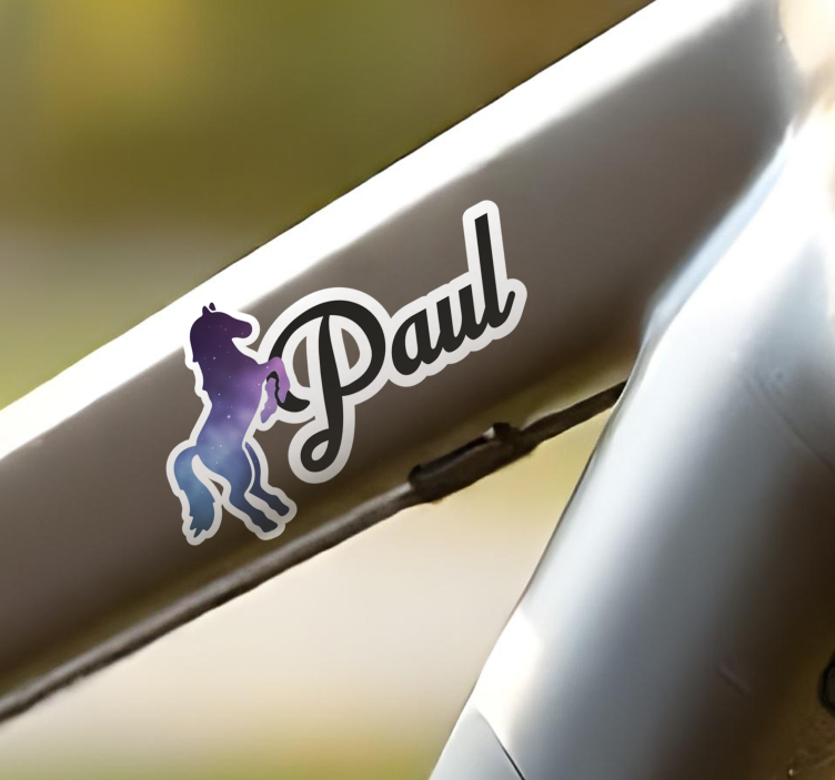 Horse  bike sticker - TenStickers