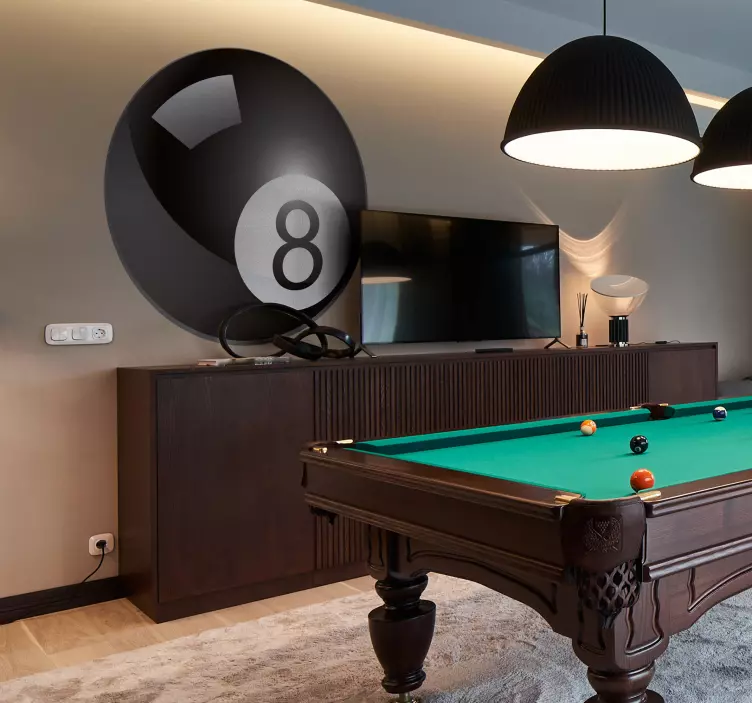 8 Ball Pool Wall Sticker - TenStickers