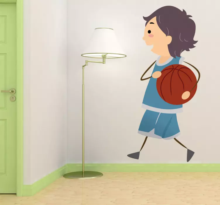 Active Basketball Player sports wall sticker - TenStickers
