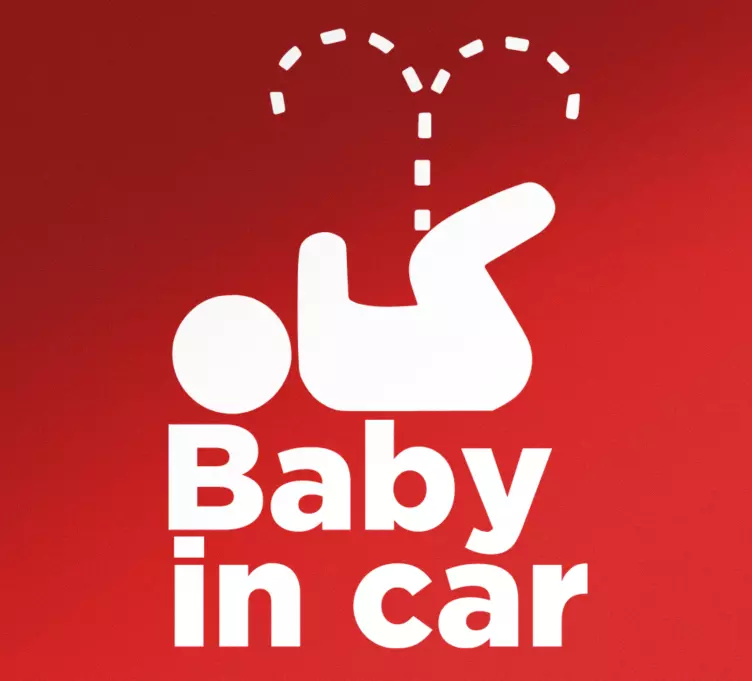 Baby on board sticker infant car safety - TenStickers
