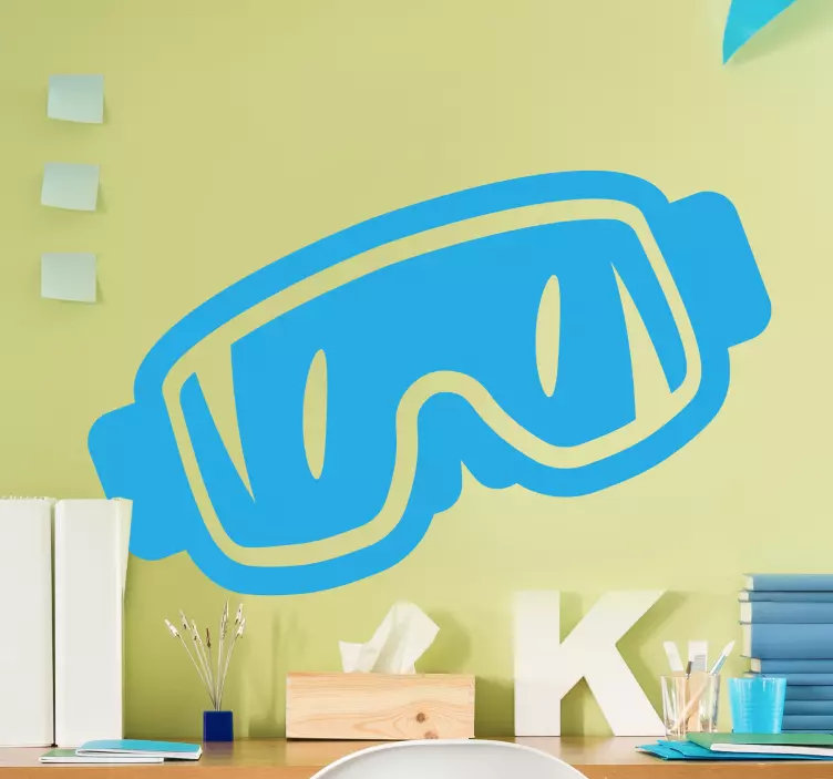 Basketball wall sticker sport goggles design - TenStickers