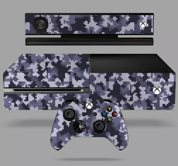 Blue camouflaged effect xbox skin - TenStickers