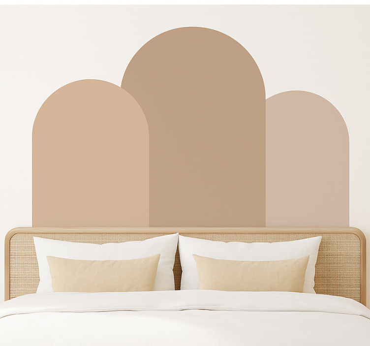 Boho arch pattern bedroom wall sticker - TenStickers