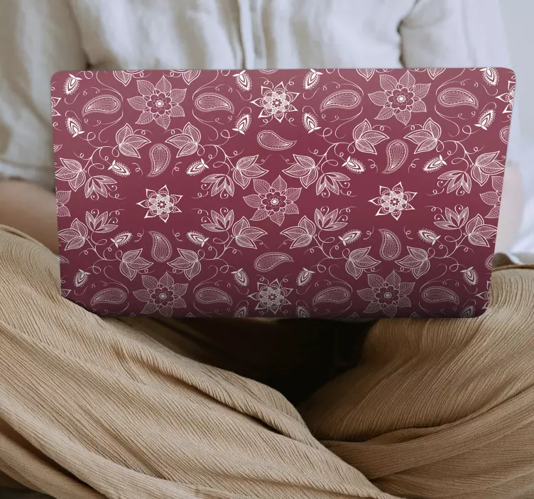 Botanical Print Style laptop skin - TenStickers