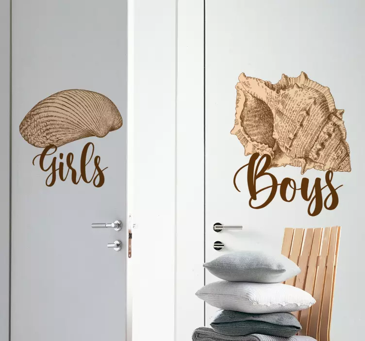 Boys And Girls Signs wall stickers for kid - TenStickers