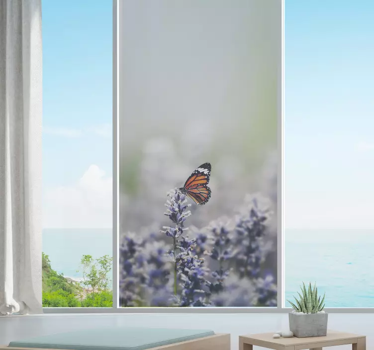 Butterflies window vinyl sticker - TenStickers