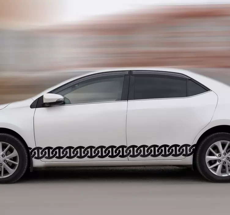 chains car sticker - TenStickers