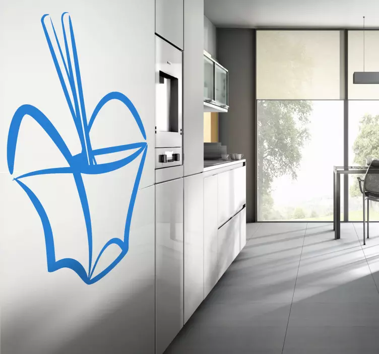 Chinese Takeaway Box Wall Sticker - TenStickers