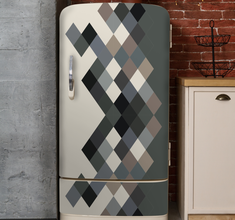 Color shades color blocks fridge decal - TenStickers
