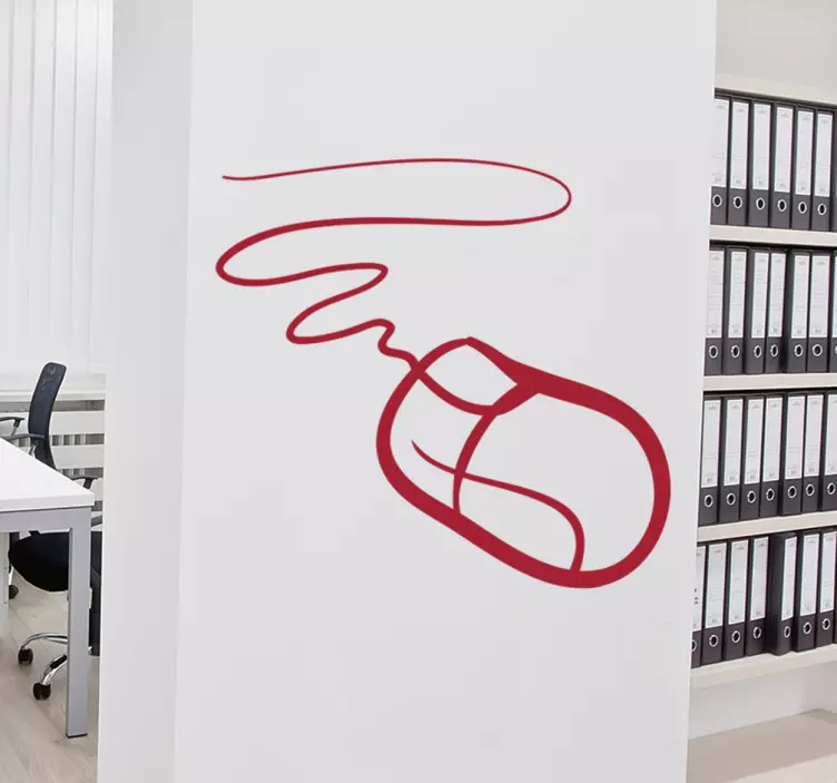 Computer Mouse Wall Sticker - TenStickers