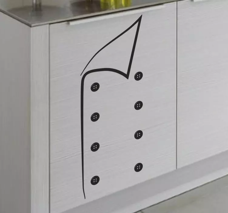 Cooking Jacket Wall Sticker - TenStickers