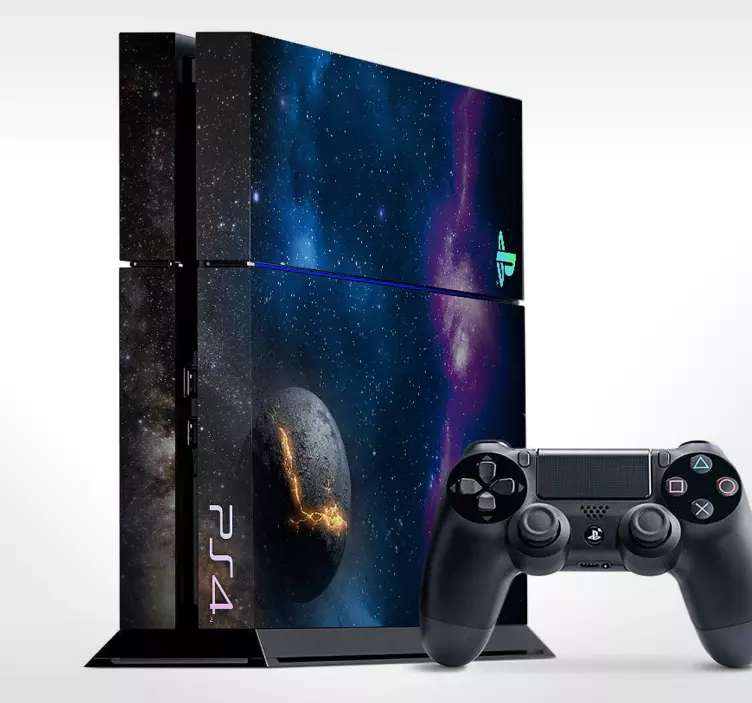 Cosmos galaxy planet ps4 skin - TenStickers